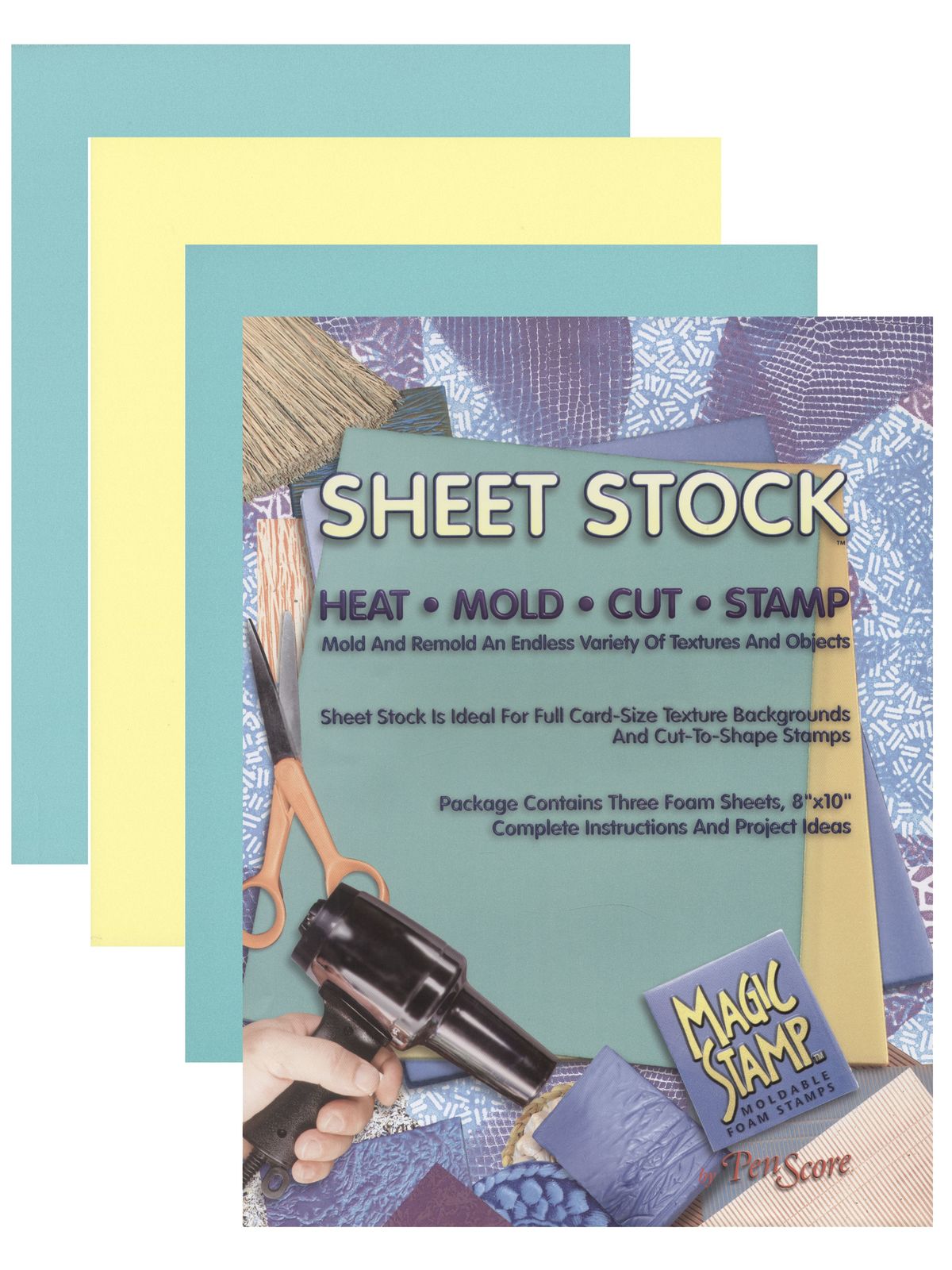 Magic Stamp Moldable Foam Stamps Sheet Stock 8 In. X 10 In. Pack Of 3