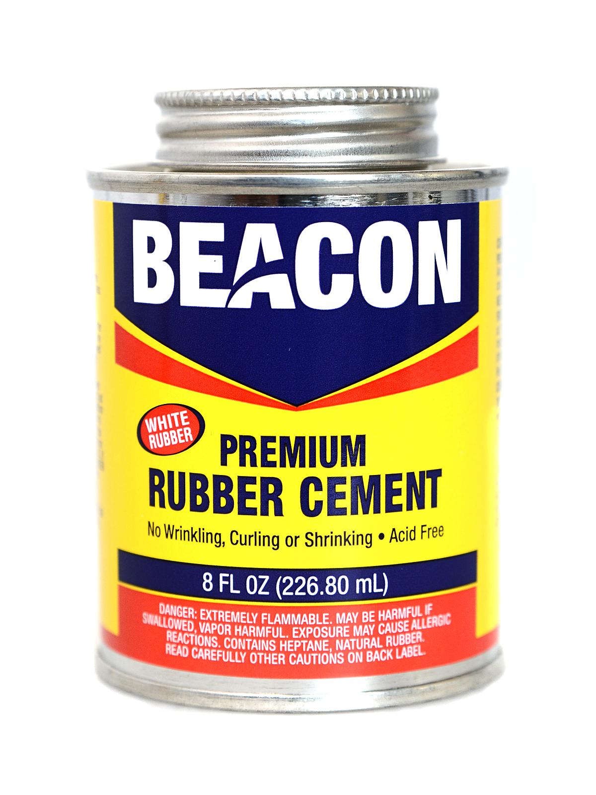 Premium Acid Free White Rubber Cement 8 Oz.