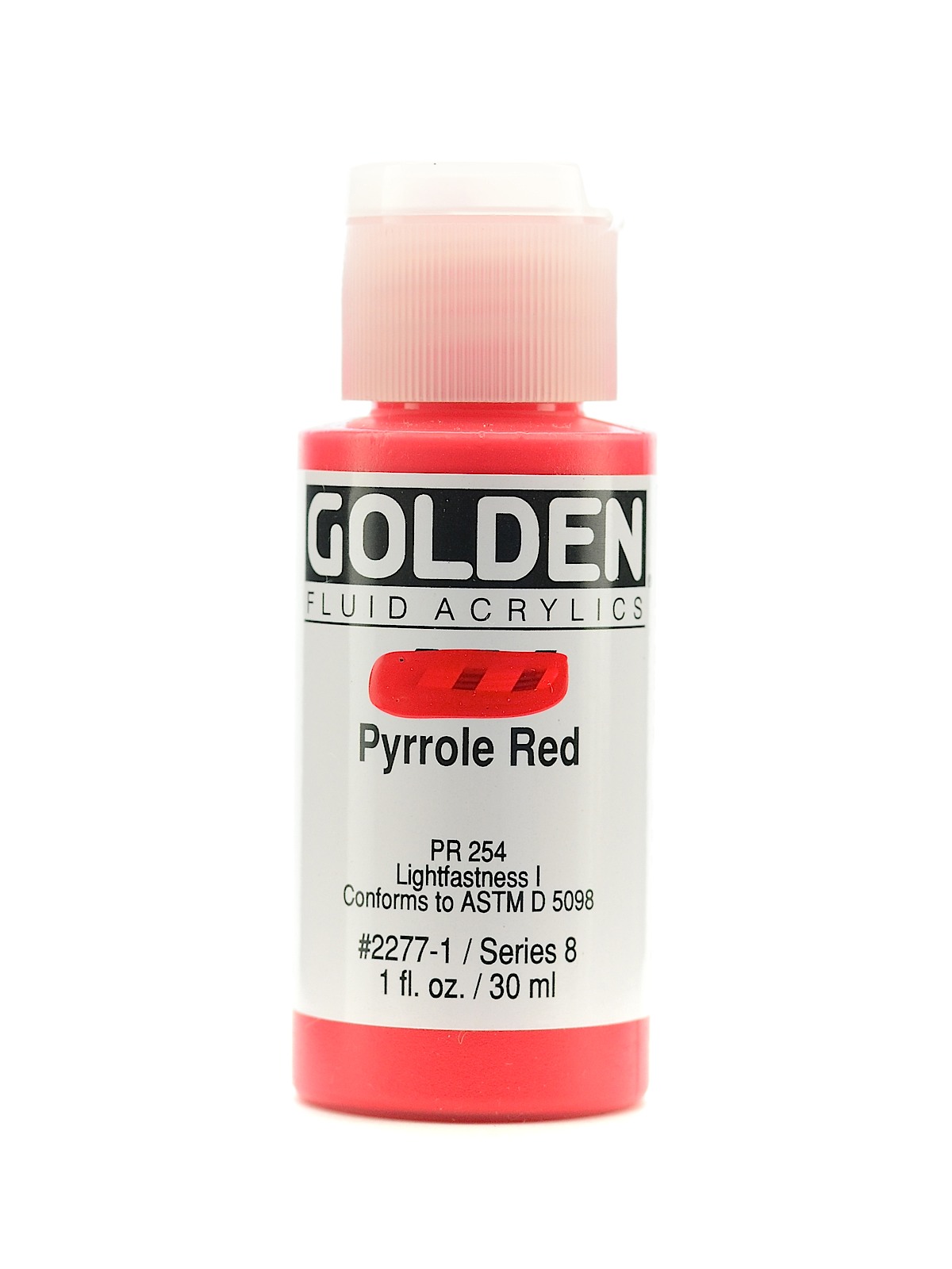 Fluid Acrylics pyrrole red 1 oz.