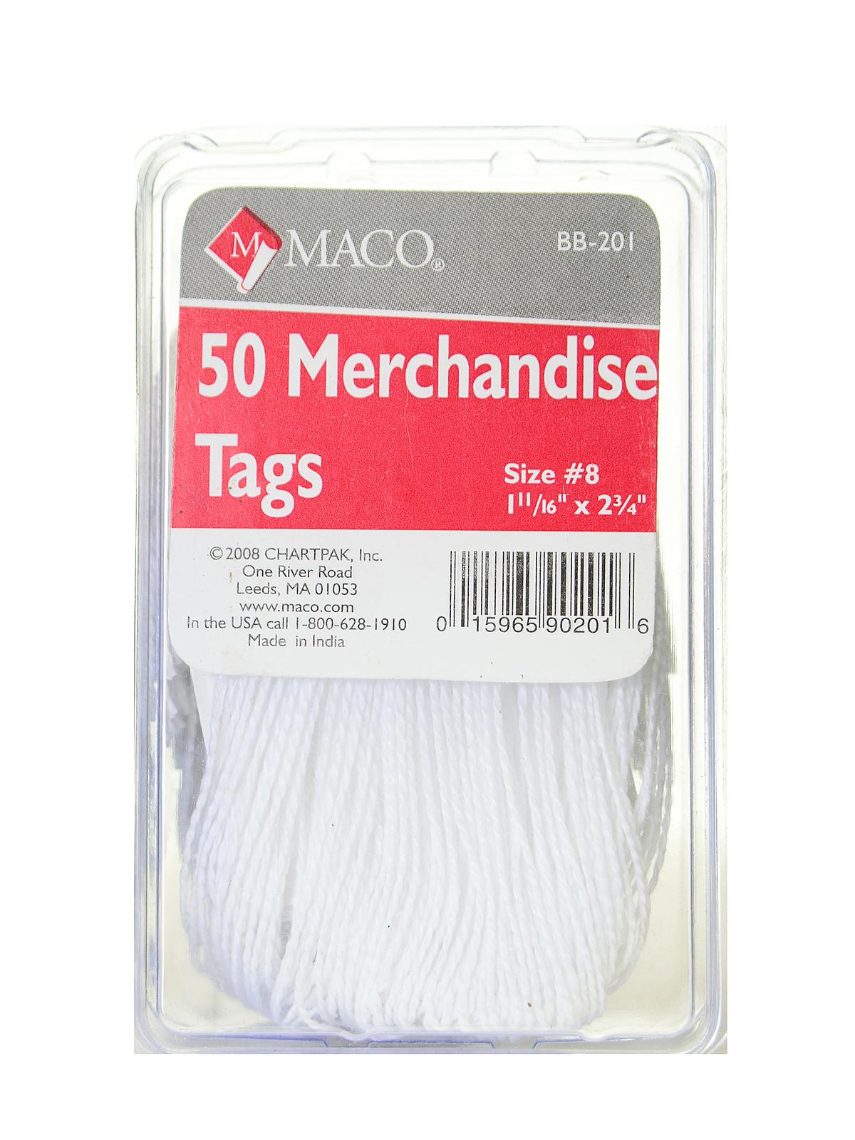 Merchandise Tags 1 11 16 In. X 2 3 4 In. Pack Of 50