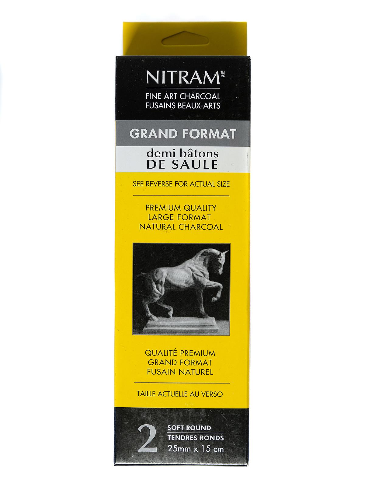 Large Format Fine Art Charcoal Extra Soft Large Pack Of 2