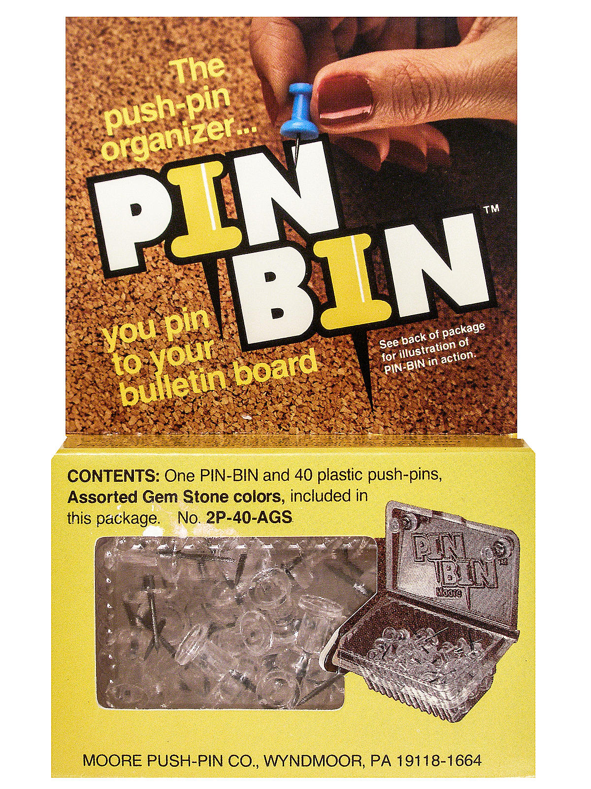 Pin-bin Push-pin Organizer Clear