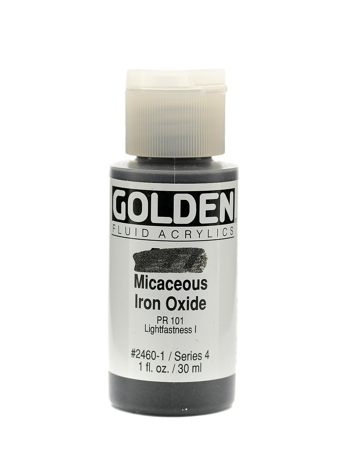 Fluid Acrylics iridescent micaceous iron oxide 1 oz.