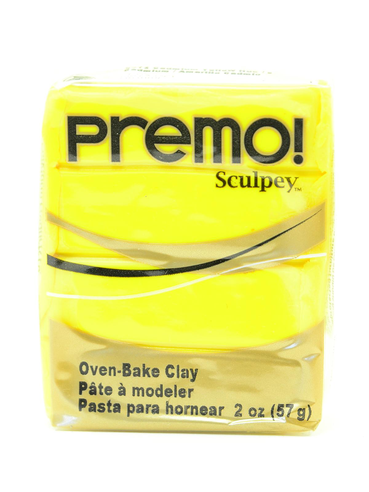 Premo Premium Polymer Clay Cadmium Yellow Hue 2 Oz.