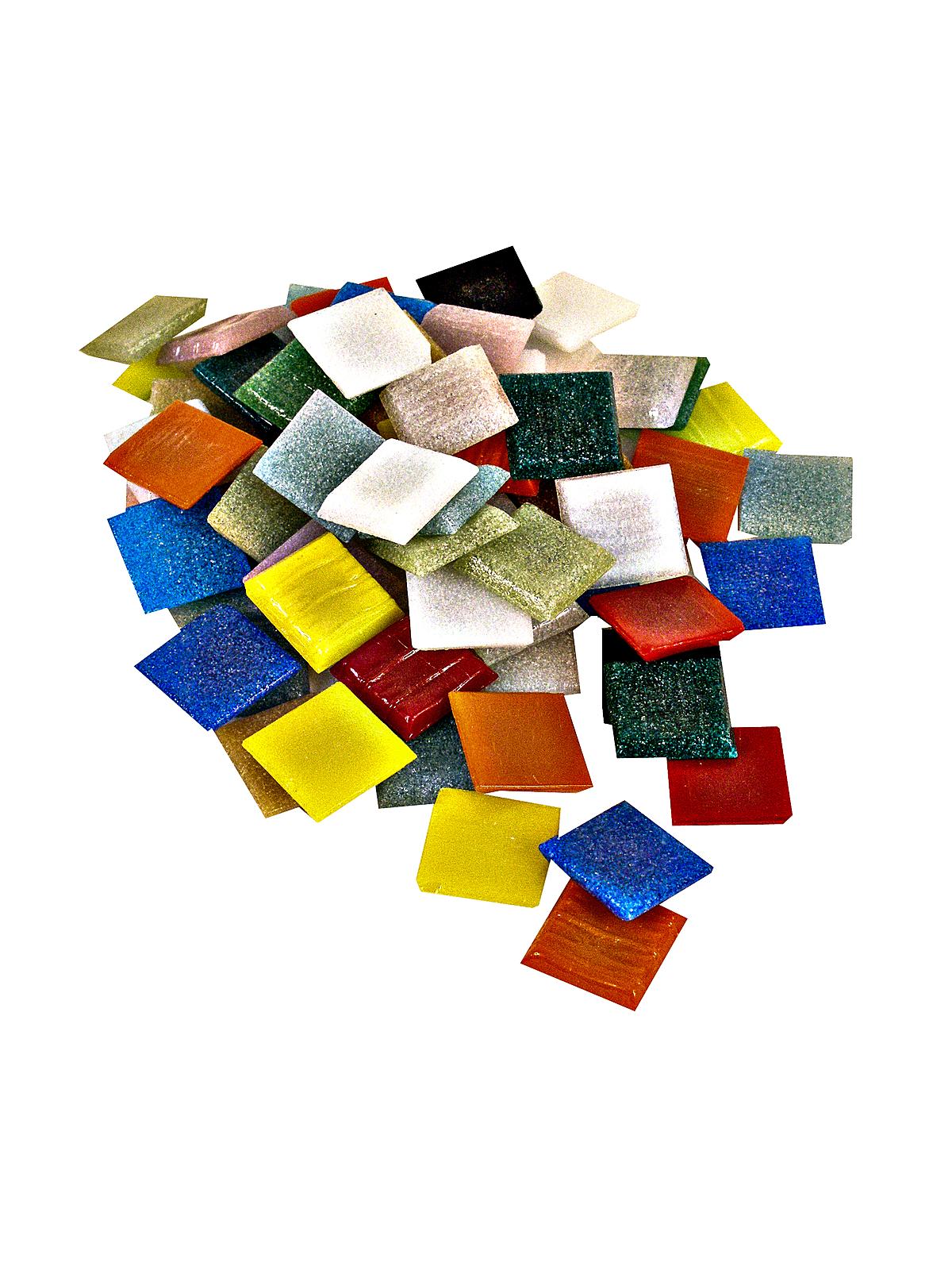 Solid Color Vitreous Glass Mosaic Tile Assorted 3 4 In. 1 2 Lb. Bag