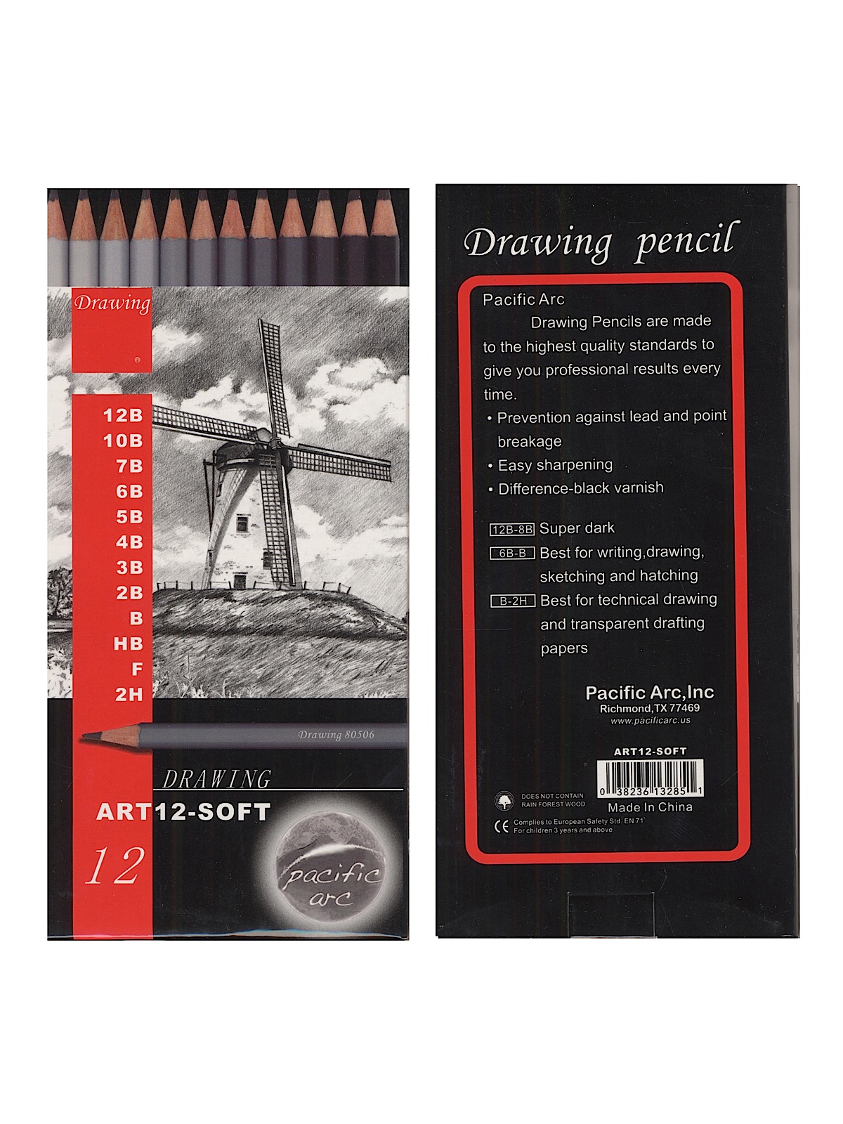 Graphite Drawing Pencil Sets Soft Set Of 12