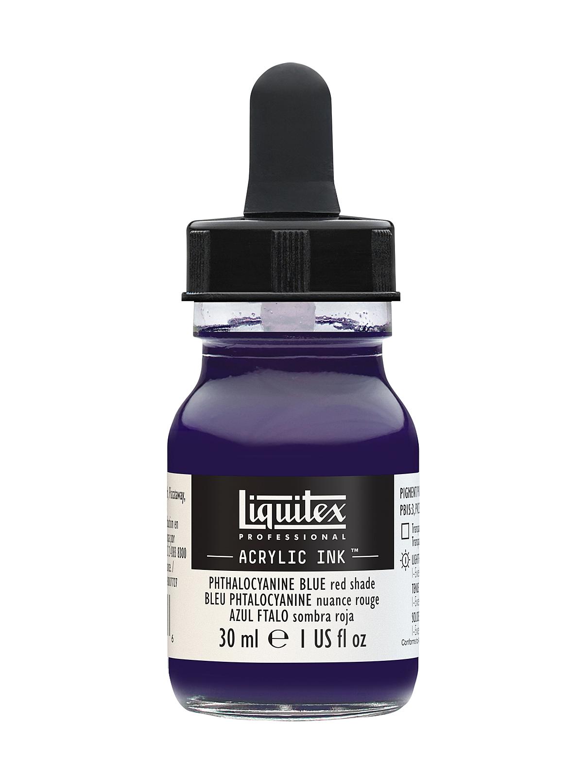 Professional Acrylic Inks phthalo blue red shade 314 30 ml