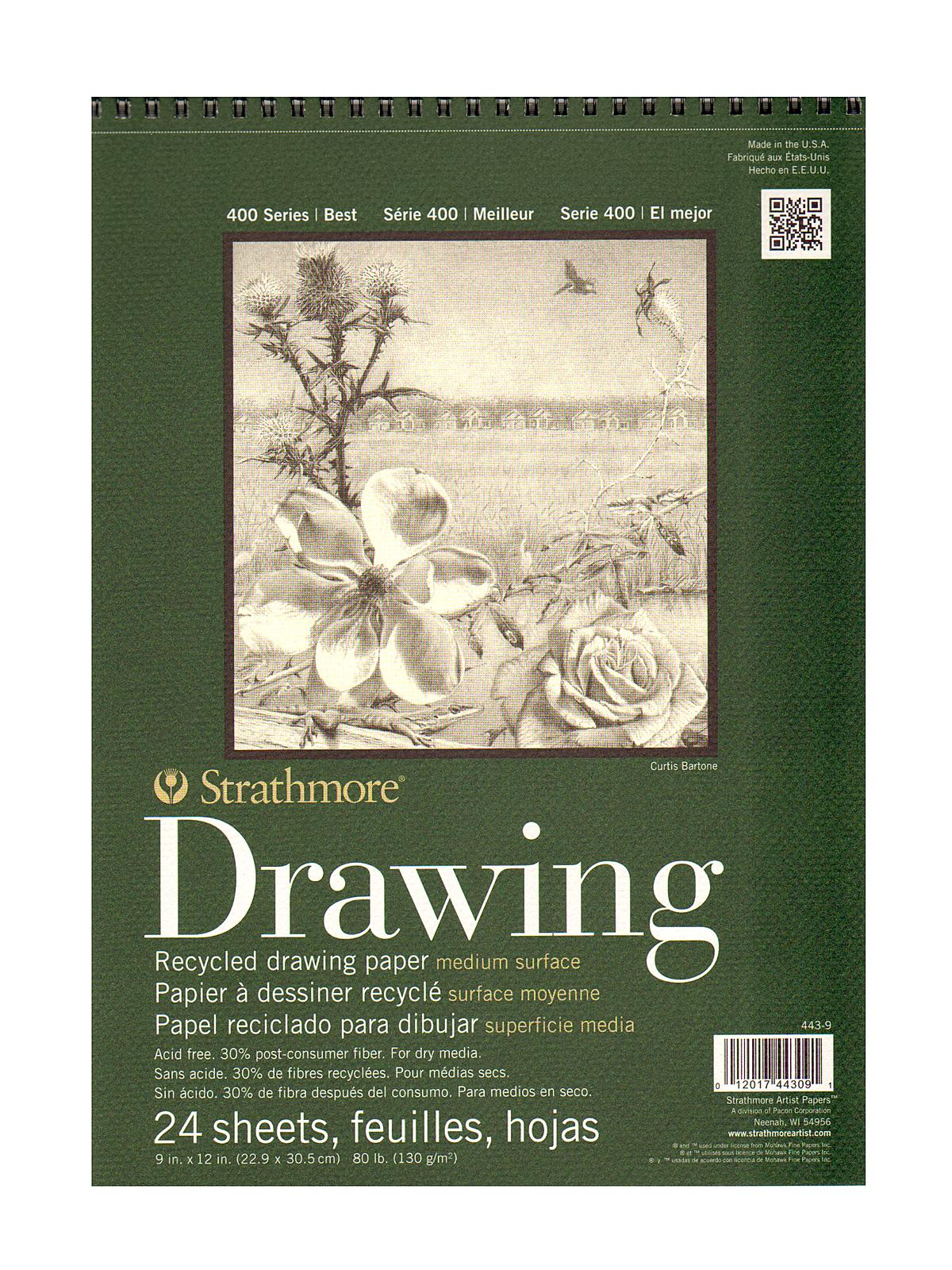 Series 400 Premium Recycled Drawing Pads 9 in. x 12 in.