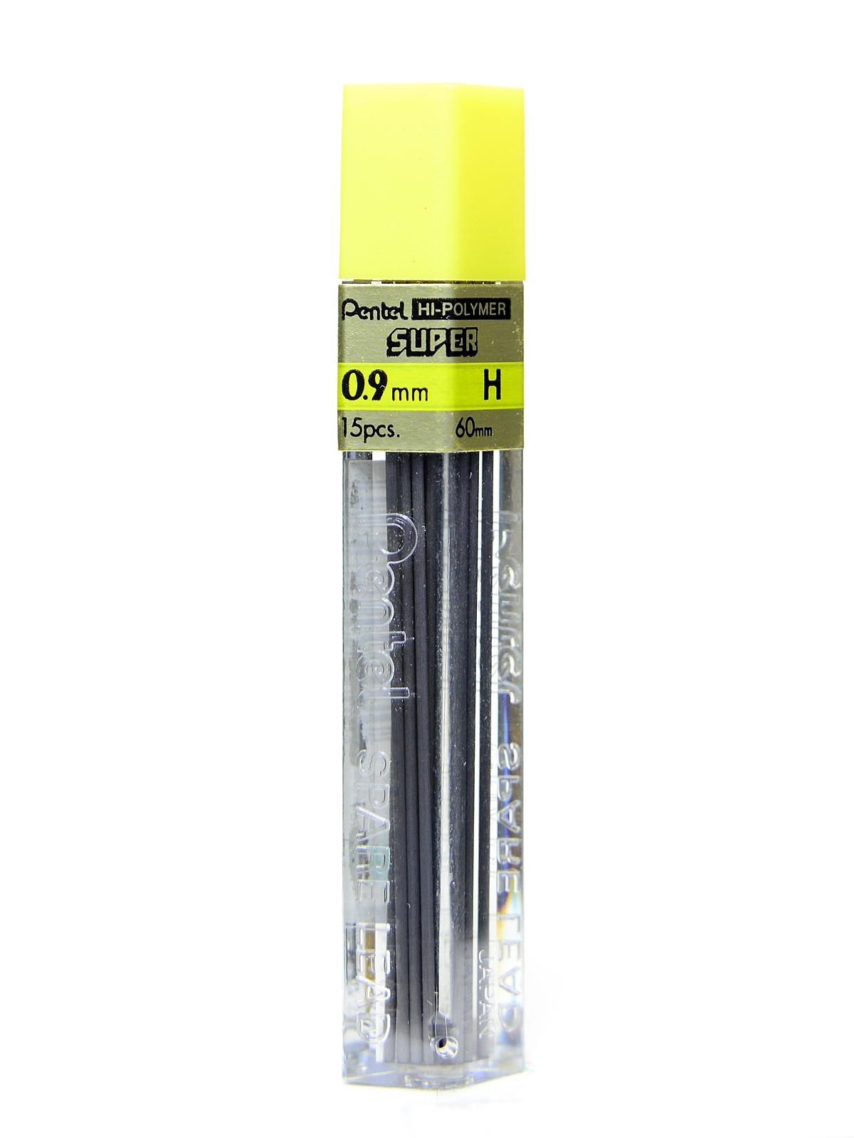 Super Hi-Polymer Refill Leads H 0.9 Mm Tube Of 15