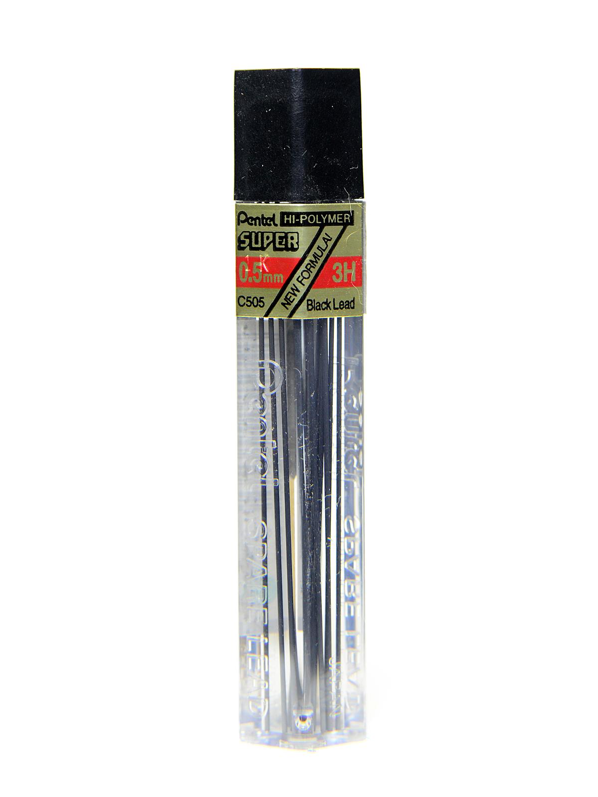 Super Hi-Polymer Refill Leads 3H 0.5 mm tube of 12