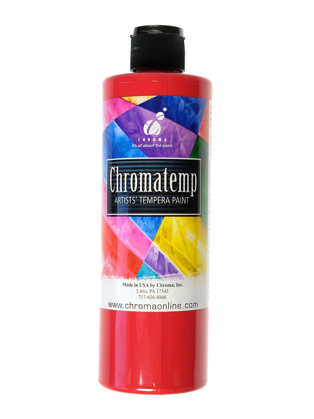 ChromaTemp Artists' Tempera Paint Red 16.9 Oz.