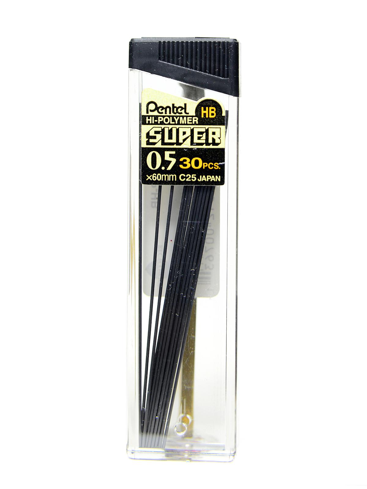 Super Hi-Polymer Refill Leads HB 0.5 mm tube of 30