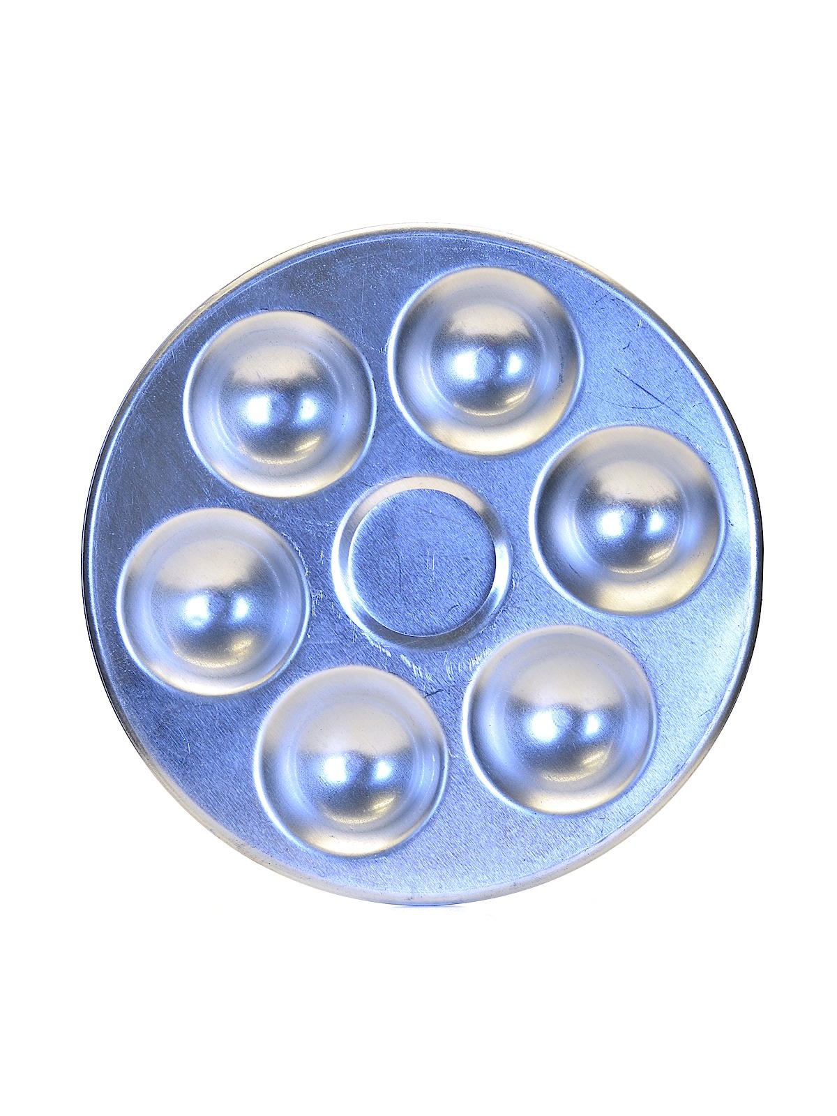 Round Aluminum Mixing Trays 6 wells