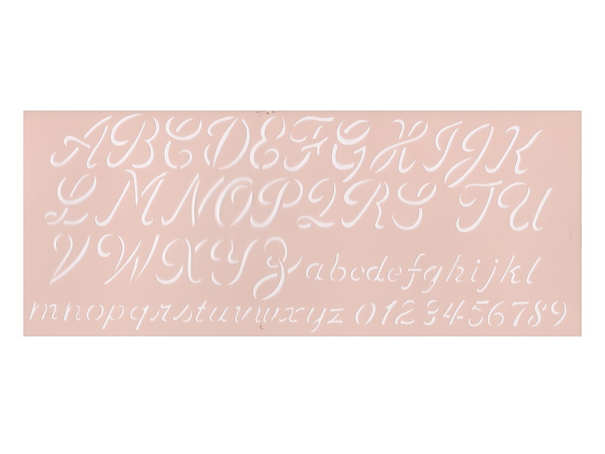 Stencil Magic Small Lettering Stencils script alphabet