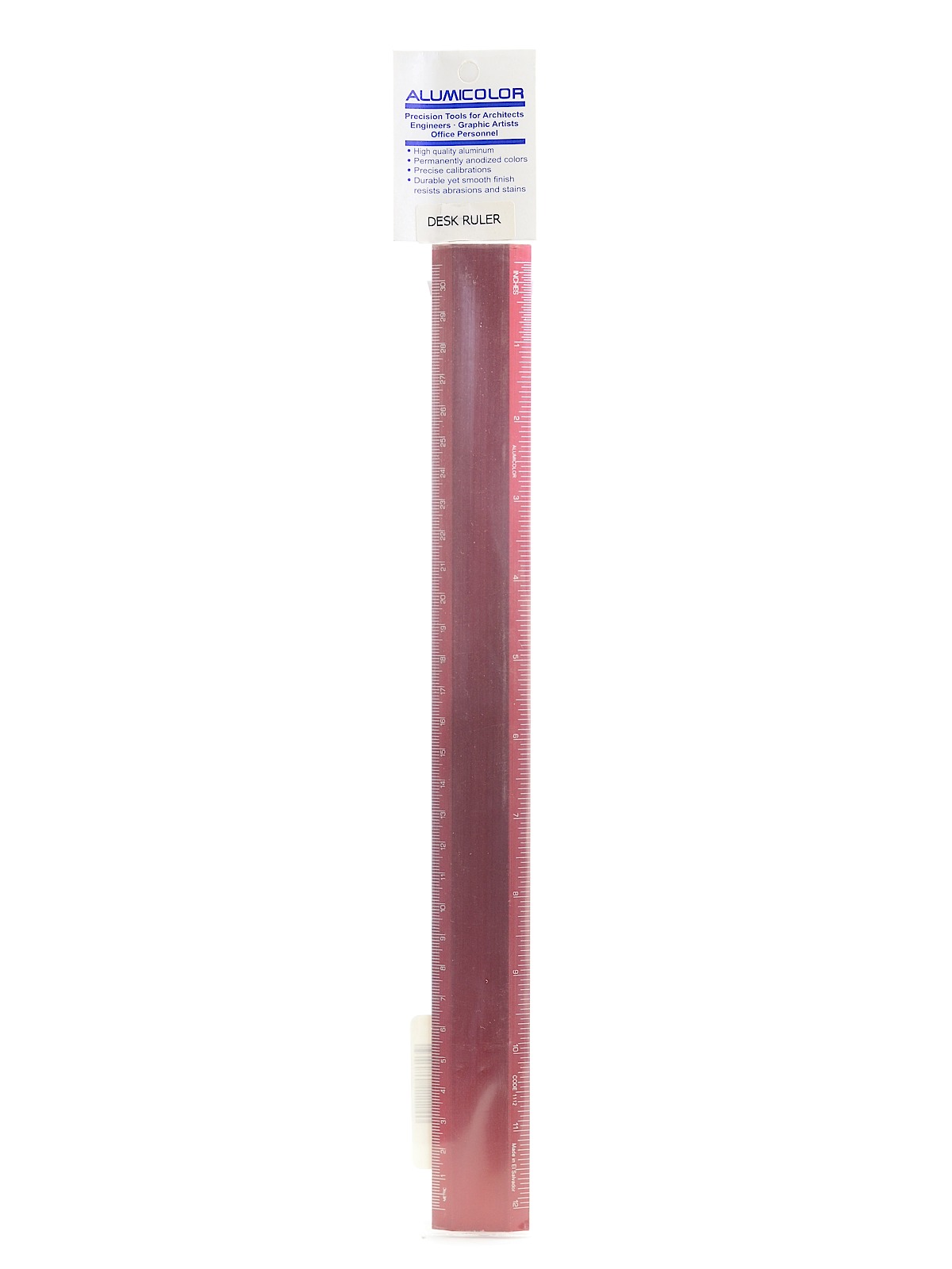 Colored Secretarial Rulers red