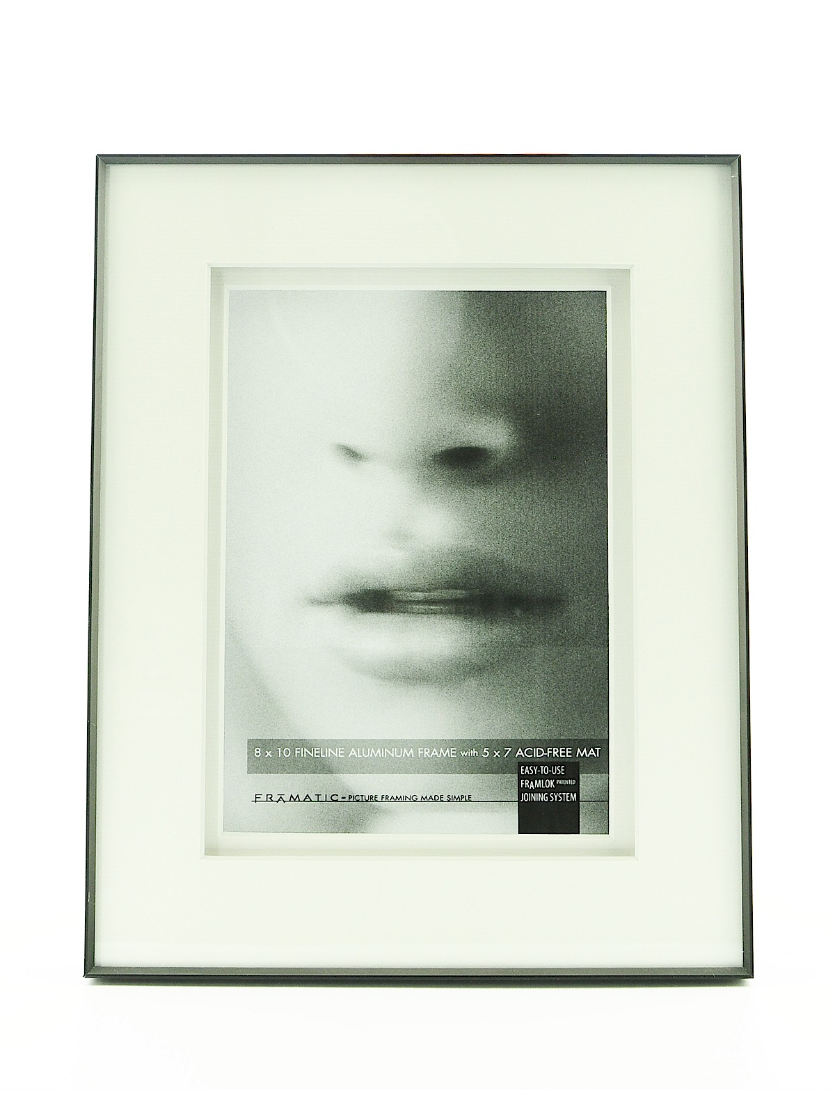 Double Matted Fineline Aluminum Frames 8 in. x 10 in. 5 in. x 7 in. opening