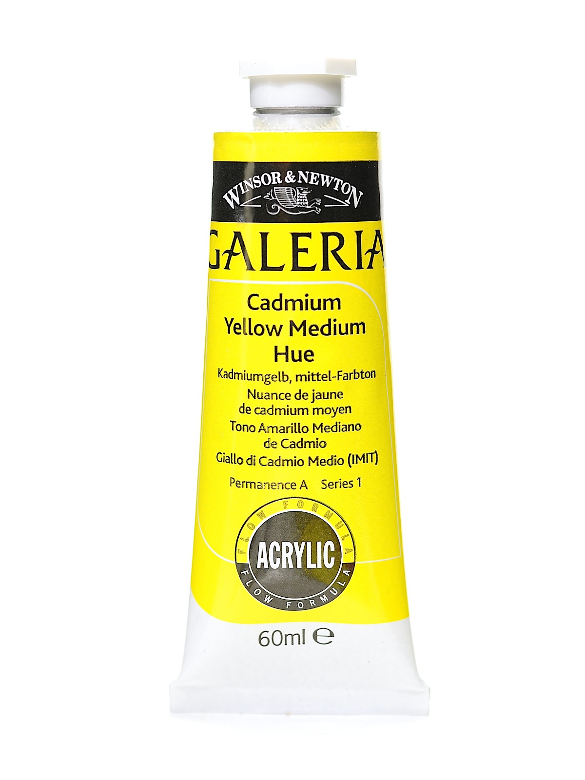 Galeria Flow Formula Acrylic Colours cadmium yellow medium hue 60 ml 120