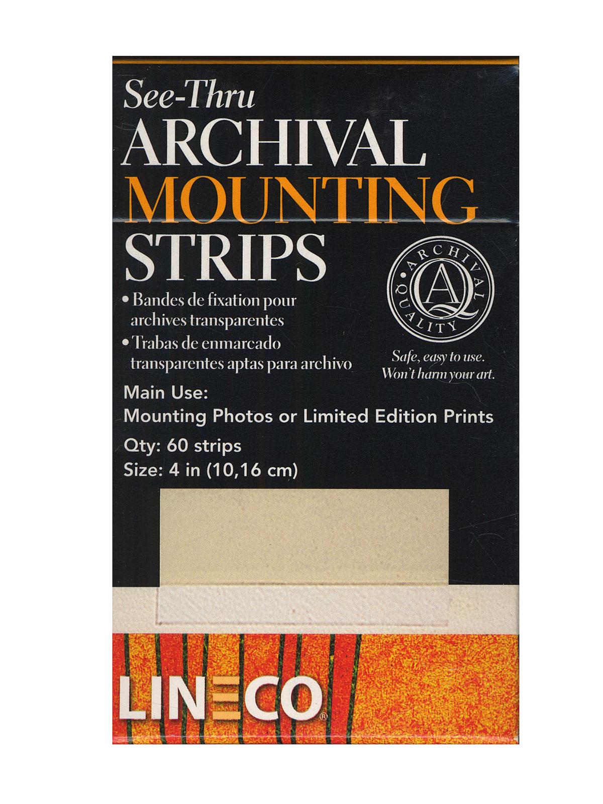 Self-Stick Mounting Strips 4 In. Pack Of 60