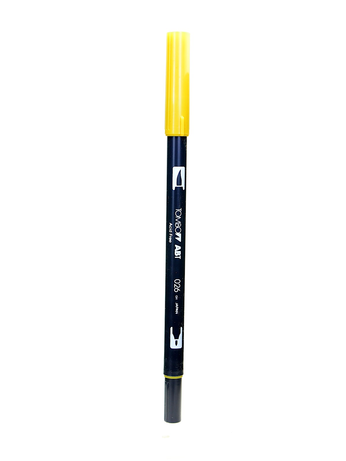 Dual End Brush Pen Yellow Gold 026