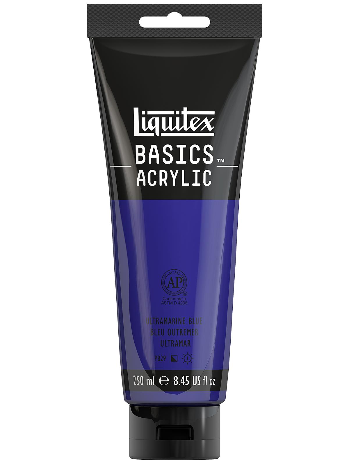 Basics Acrylics Colors ultramarine blue 8.5 oz. tube
