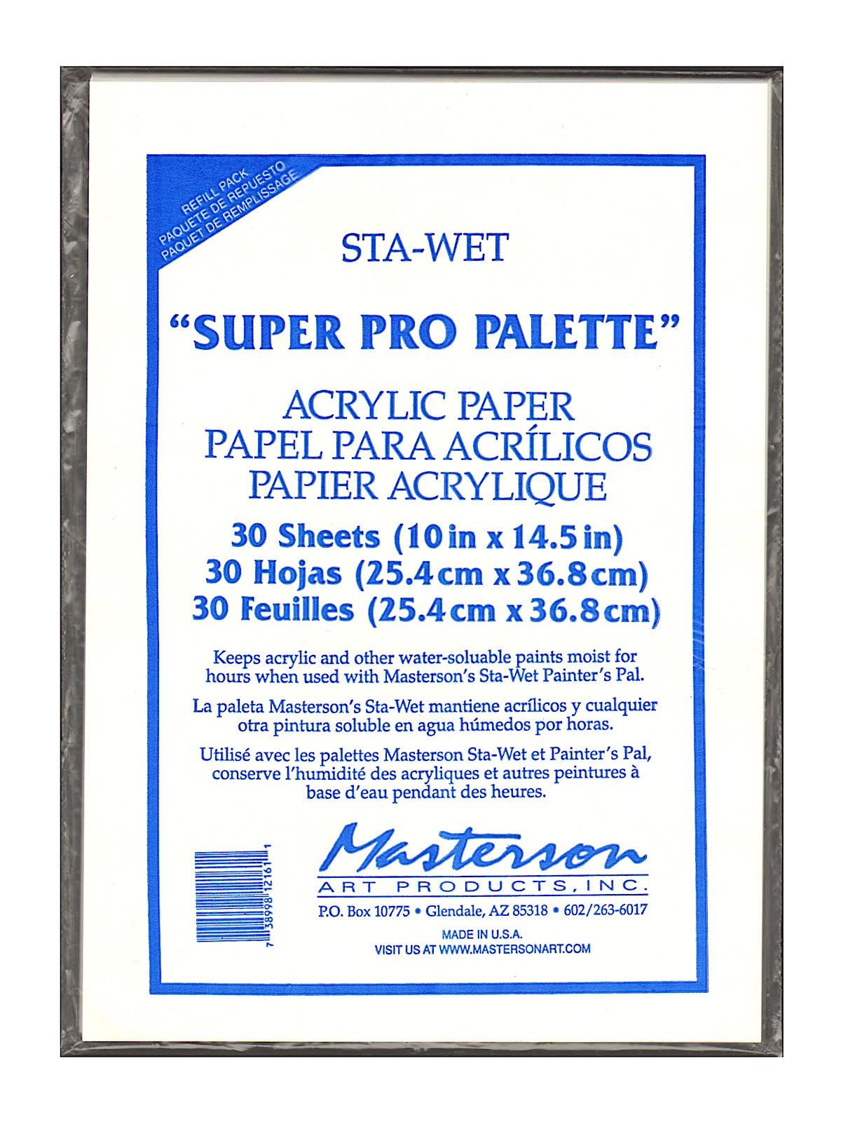 Sta-wet Super Pro Palette Acrylic Film Refill