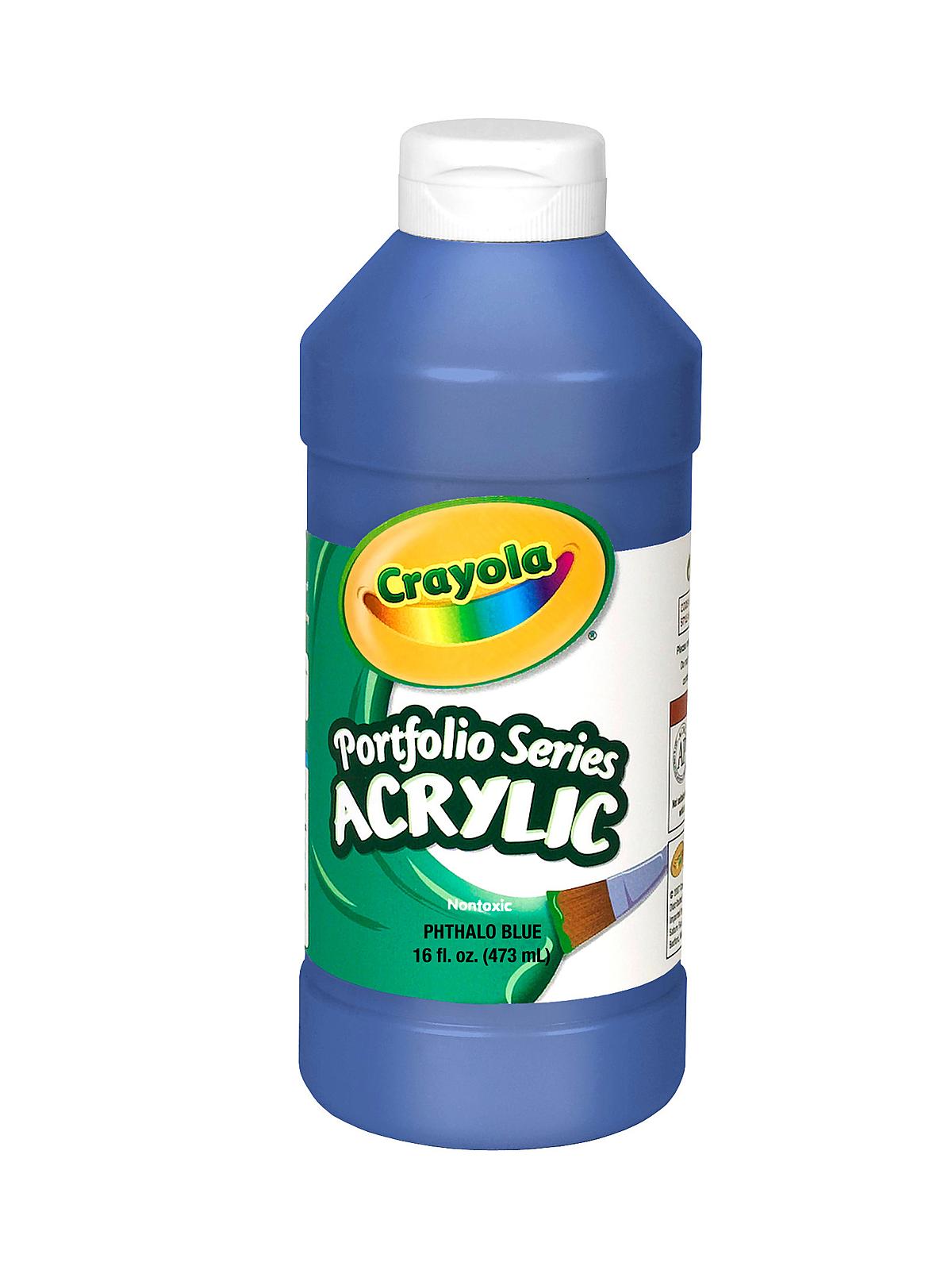 Portfolio Series Acrylic Paint phthalo blue 16 oz.