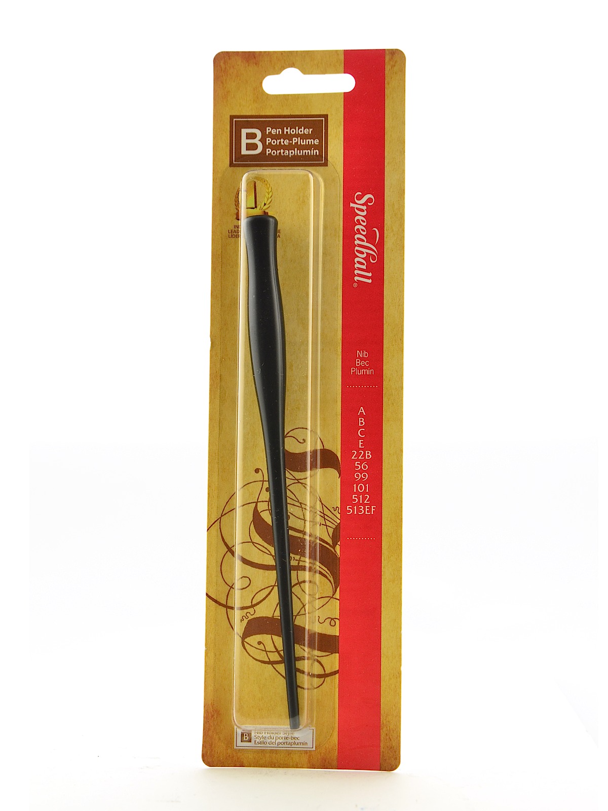 B Pen Nib Holders 94151 black card of 1