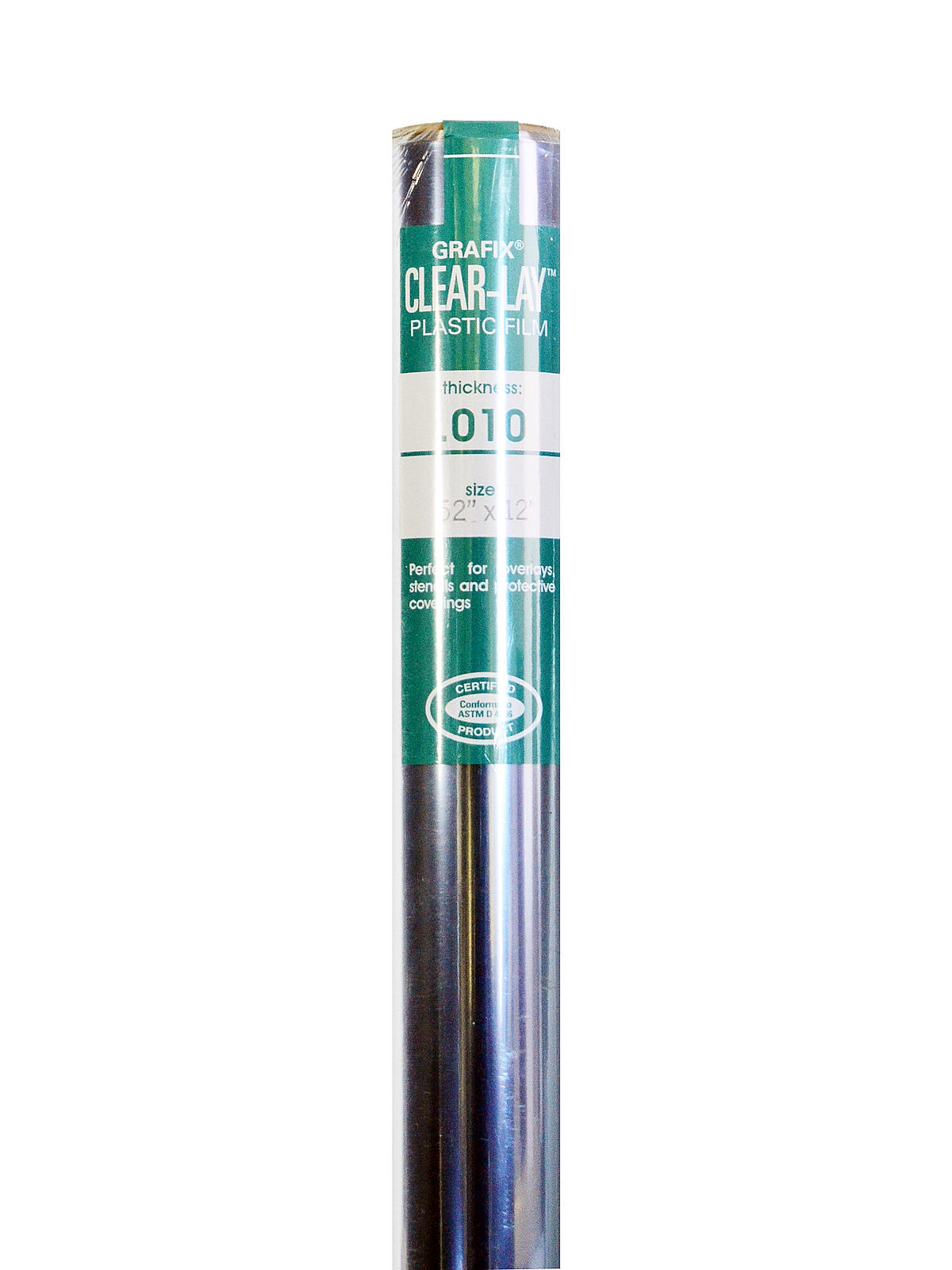 Clear-Lay Plastic Film 0.010 52 in. x 12 ft. roll