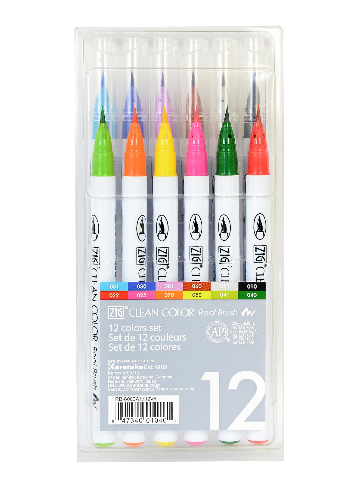 Clean Color Real Brush Sets set of 12