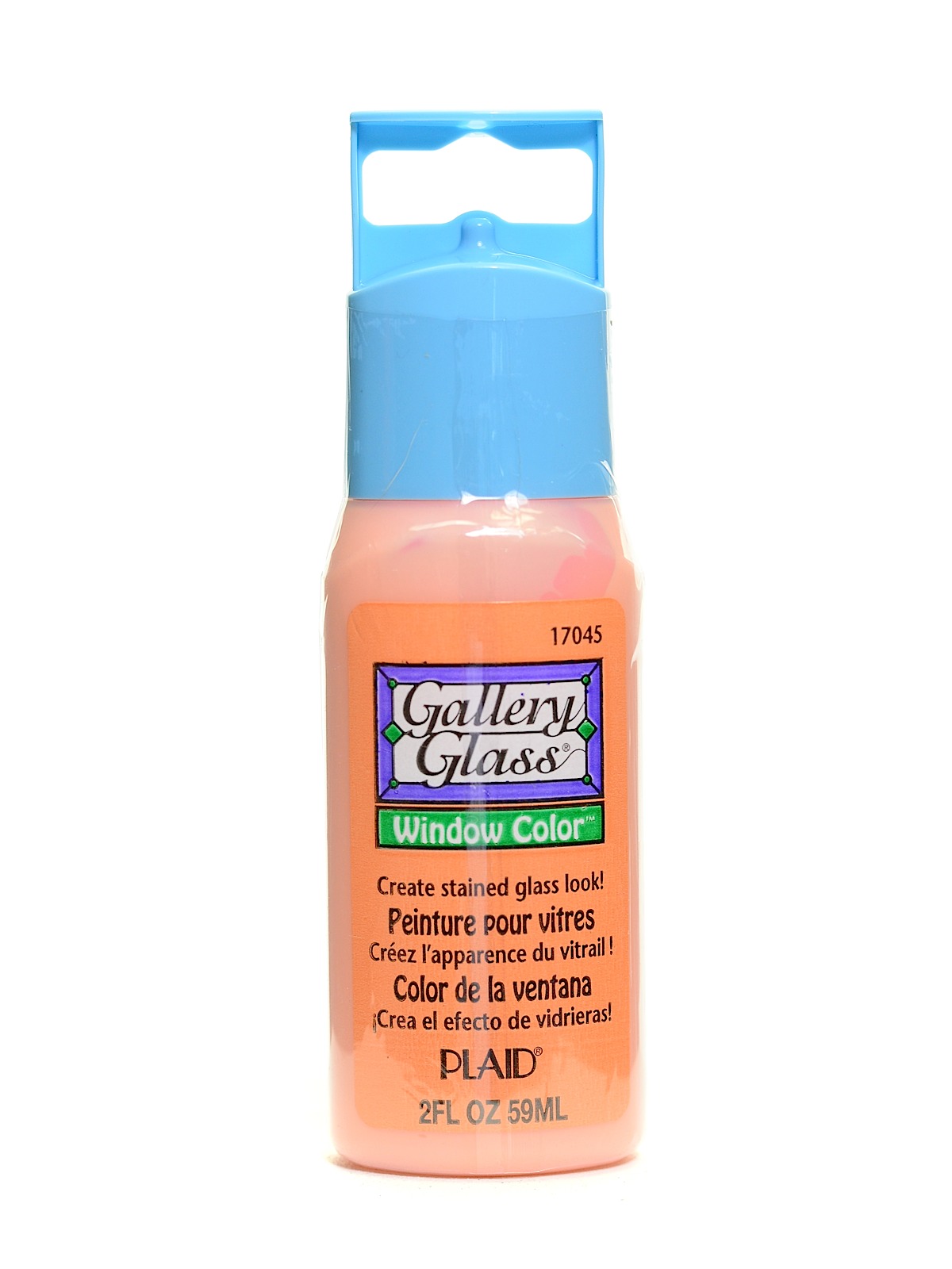 Gallery Glass Window Color peach 2 oz.