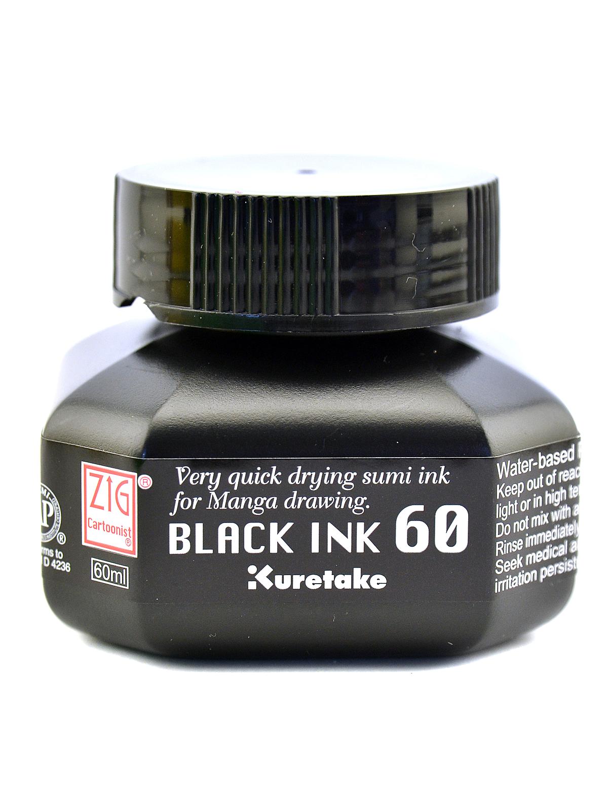 Cartoonist Ink Black Ink 60 bottle