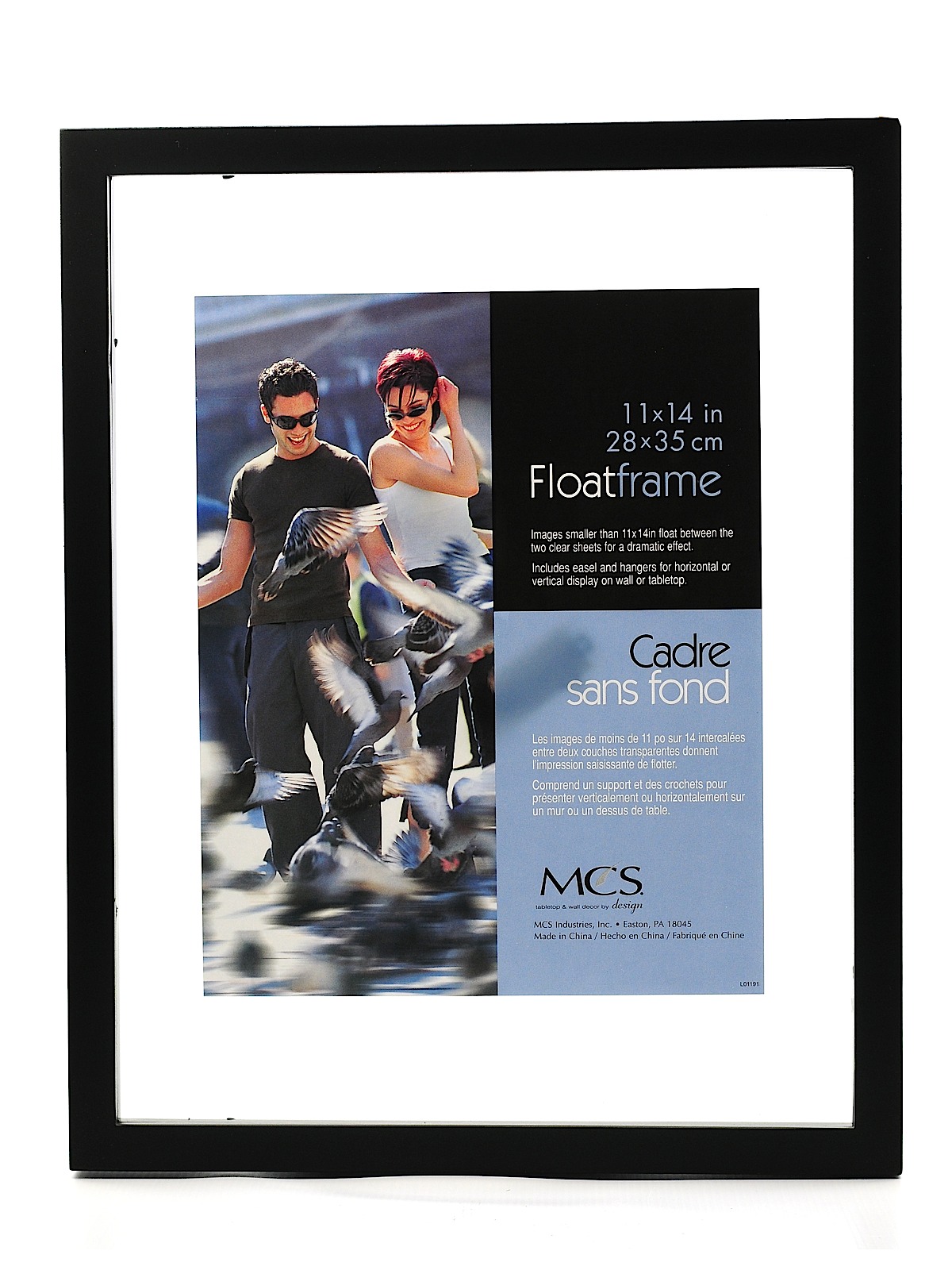 Solid Wood Float Frame Black 11 In. X 14 In.
