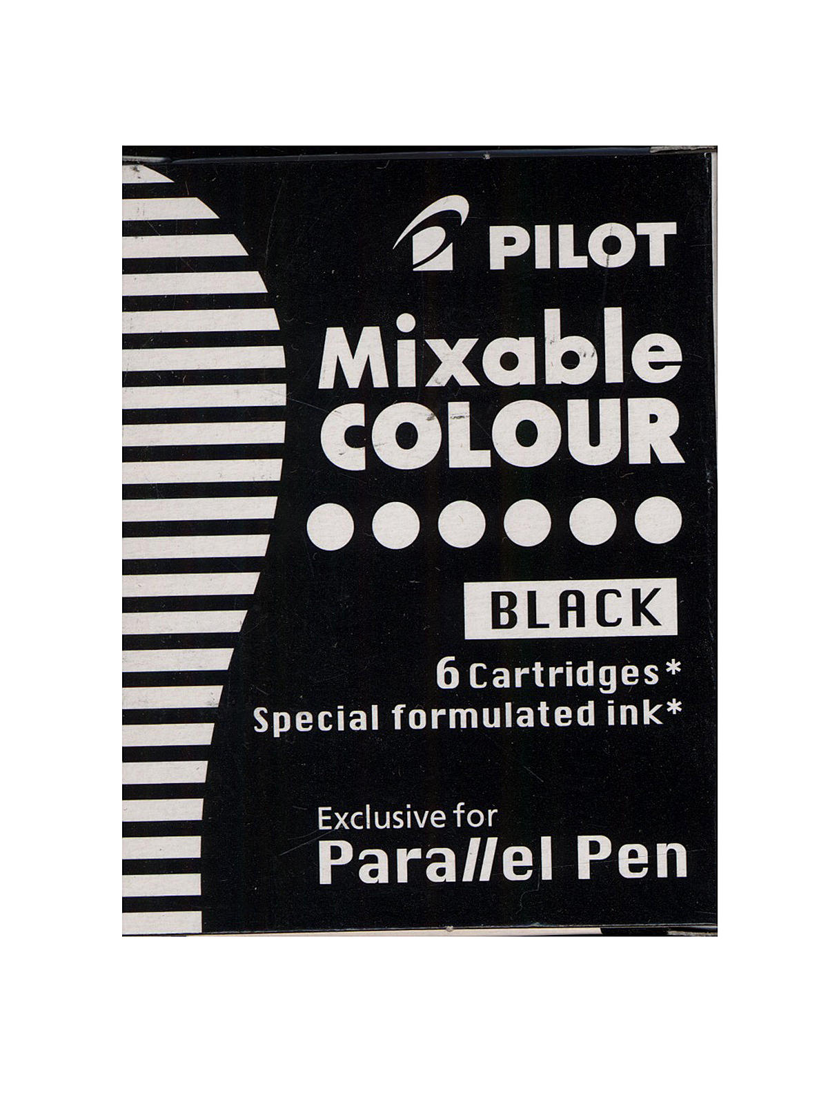 Parallel Pens refills, black pack of 6