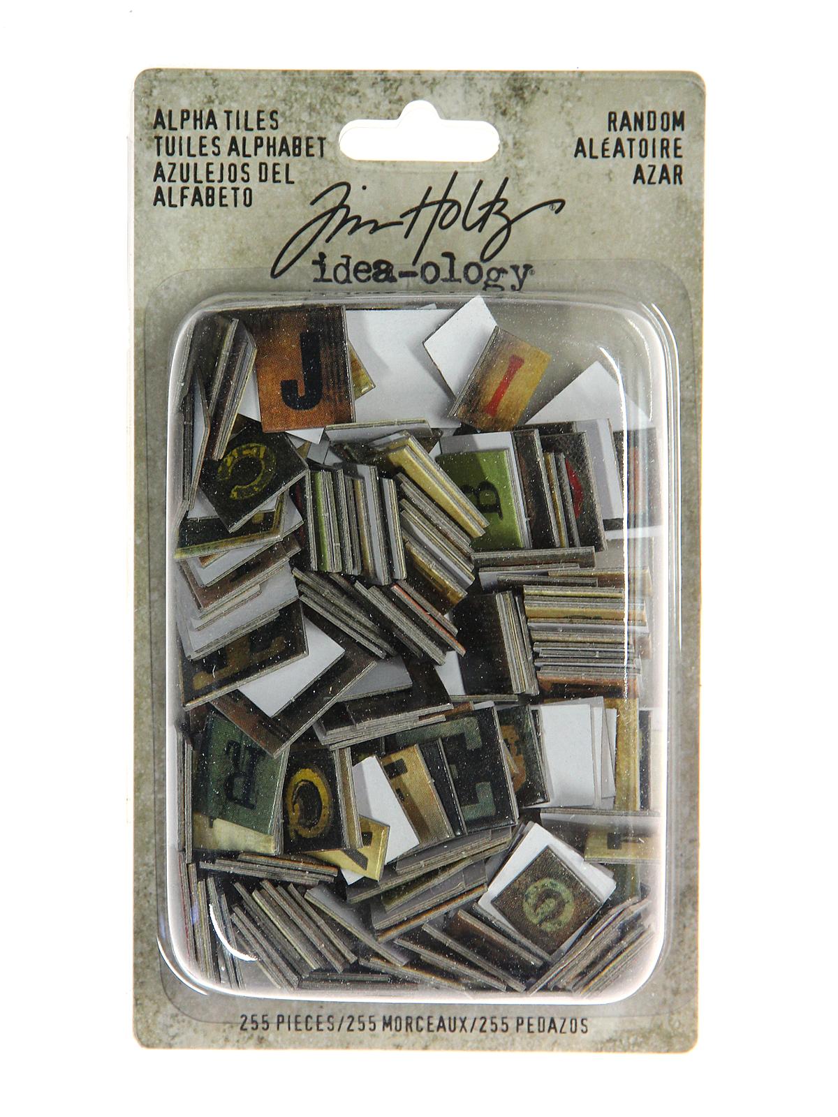 Idea-ology Paperie alpha tiles chipboard letters pack of 255