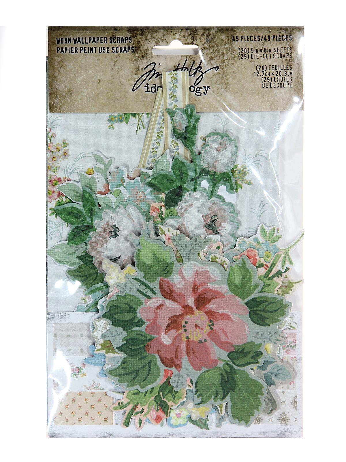 Idea-ology Paperie worn wallpaper scraps pack of 49
