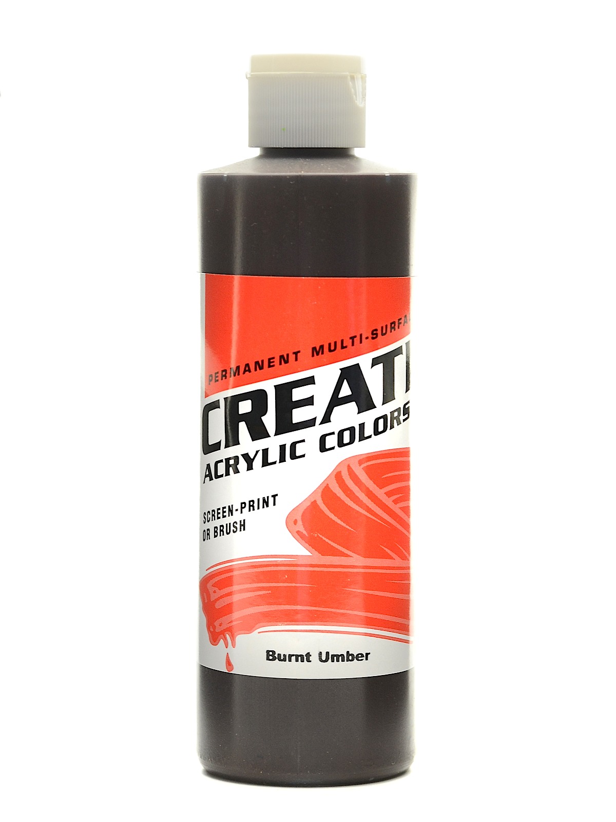 Acrylic Colors burnt umber 8 oz.