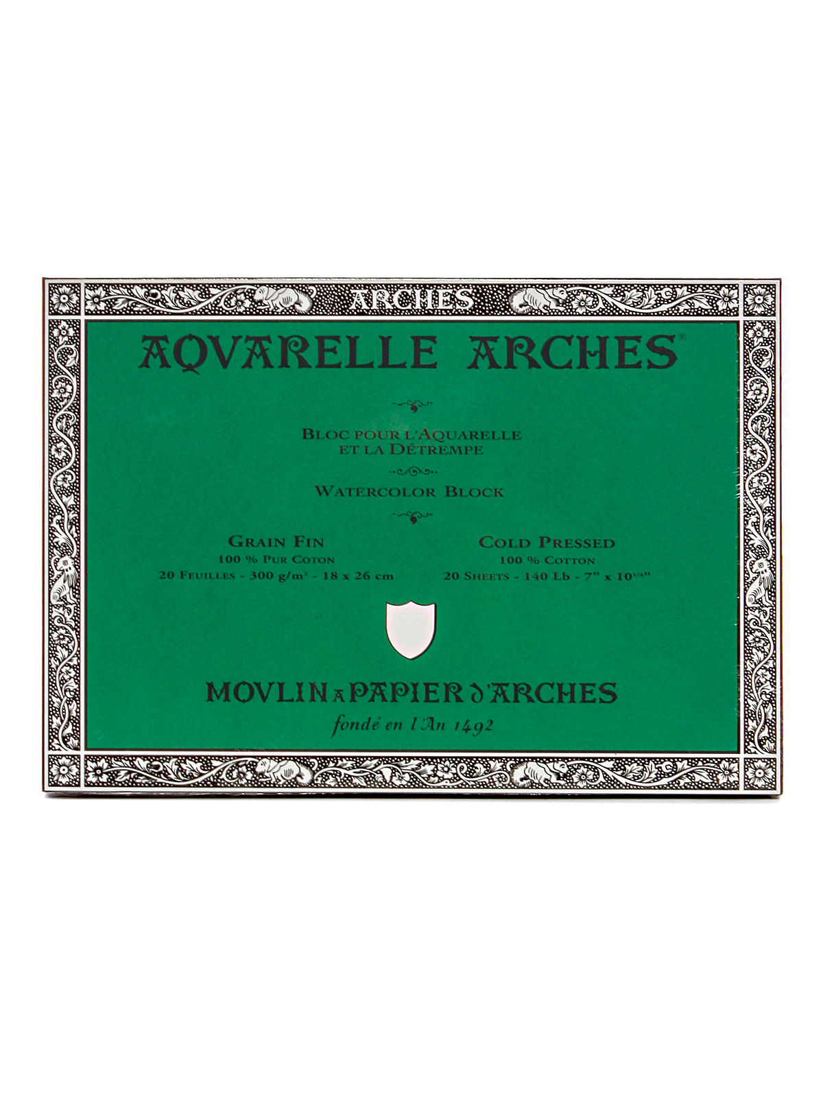 Aquarelle Watercolor Block 140 lb. cold press 7 in. x 10 in.