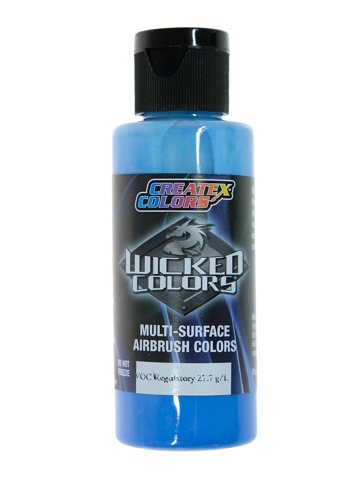 Wicked Colors fluorescent blue 2 oz.