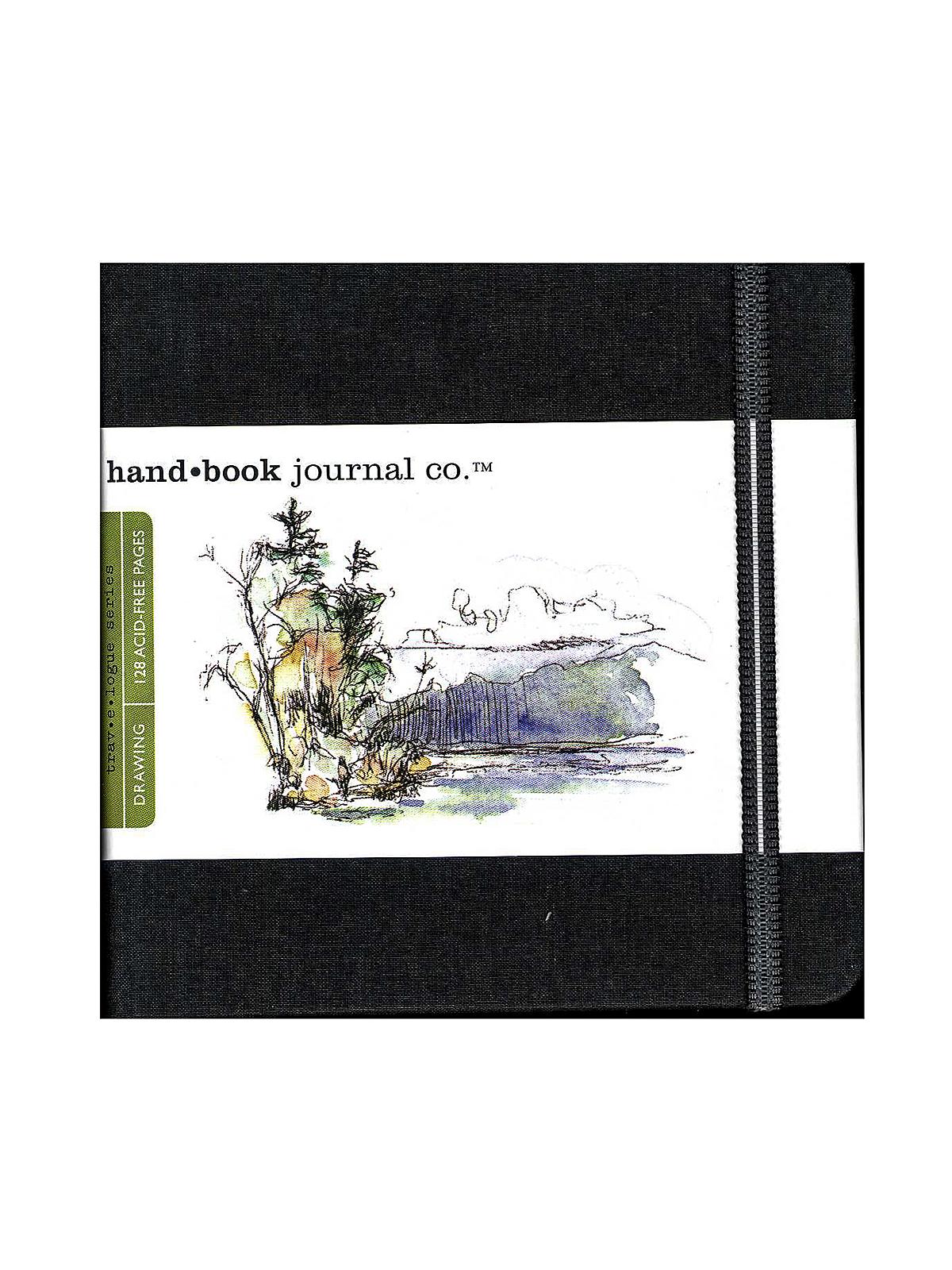 Travelogue Drawing Journals 5 1 2 In. X 5 1 2 In. Square Ivory Black