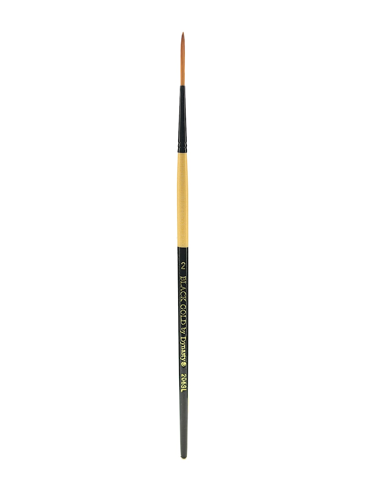Black Gold Series Synthetic Brushes Short Handle 2 script liner