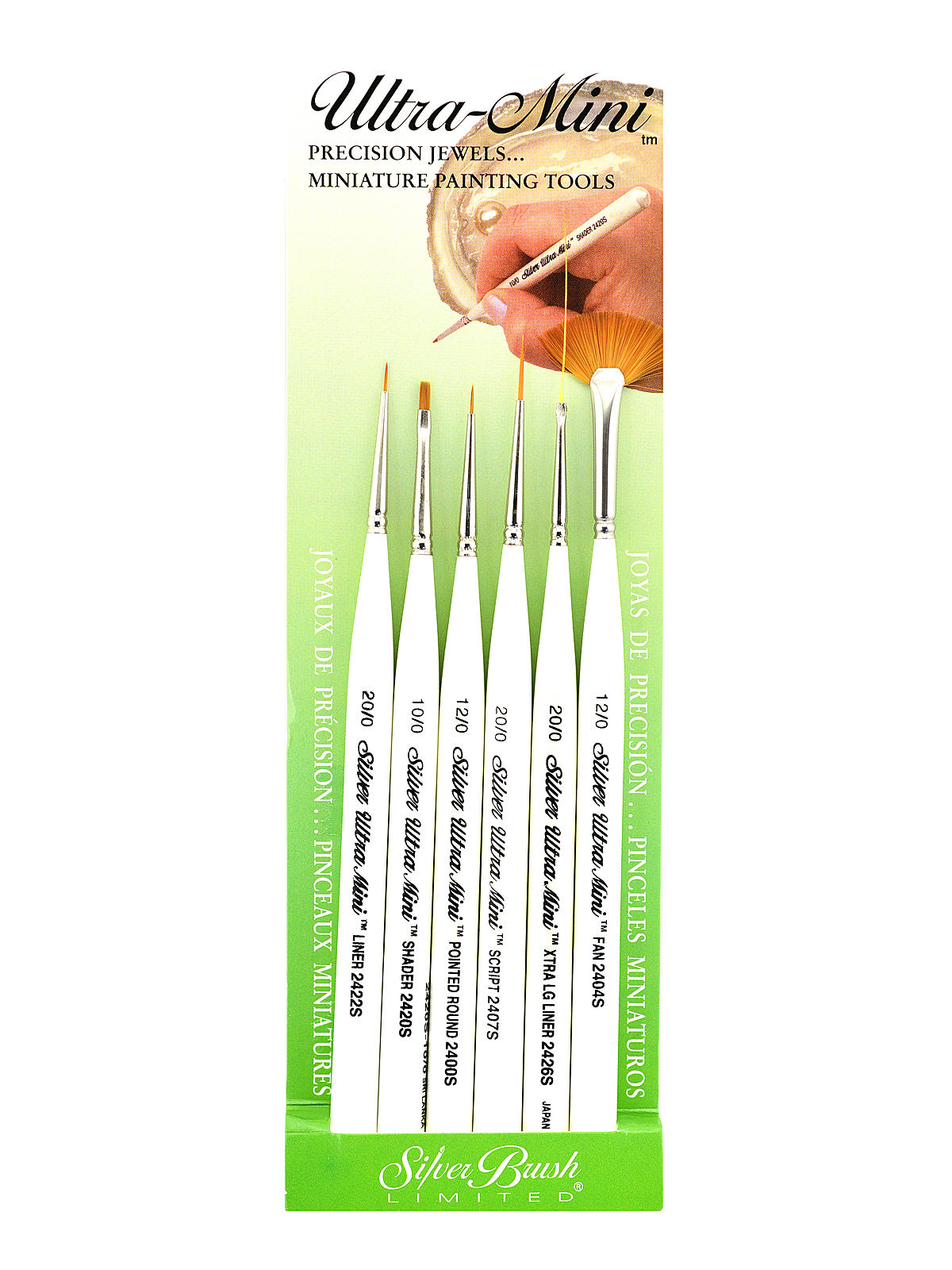Ultra Mini Brush Sets set of 6 nail art set