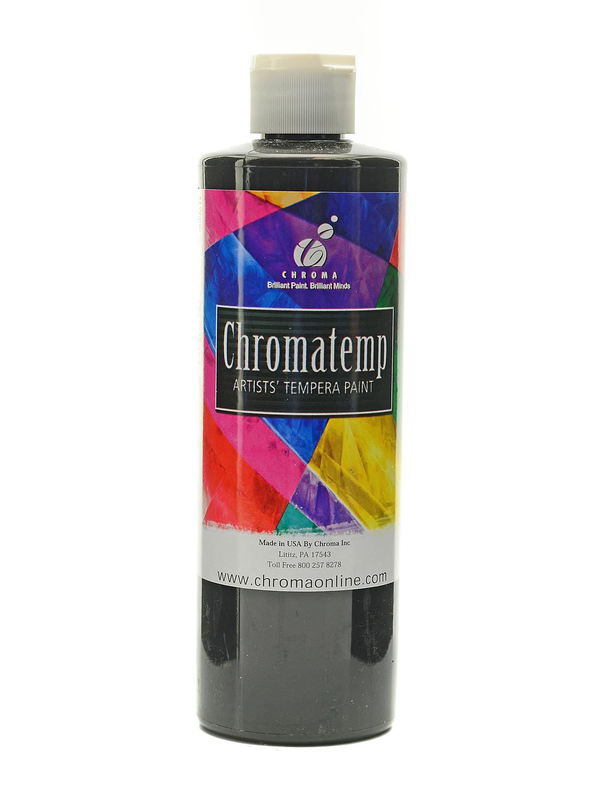 ChromaTemp Artists' Tempera Paint black 16.9 oz.