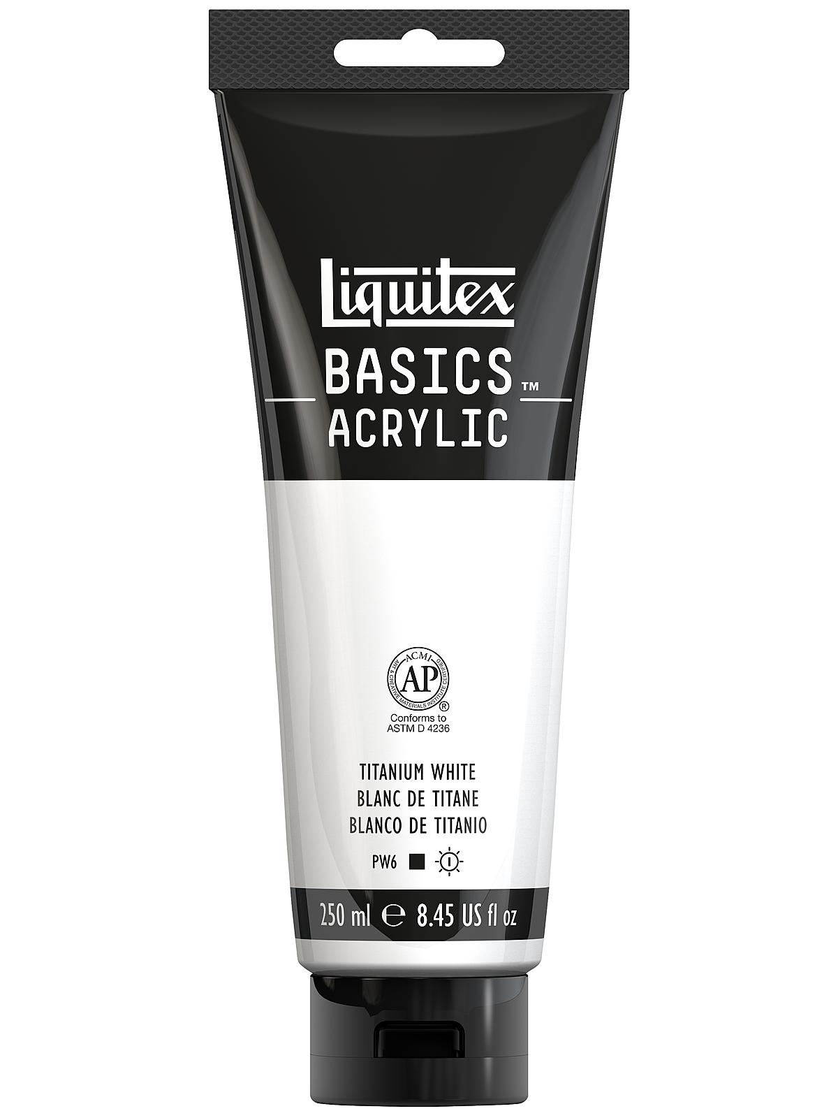 Basics Acrylics Colors titanium white 8.5 oz. tube