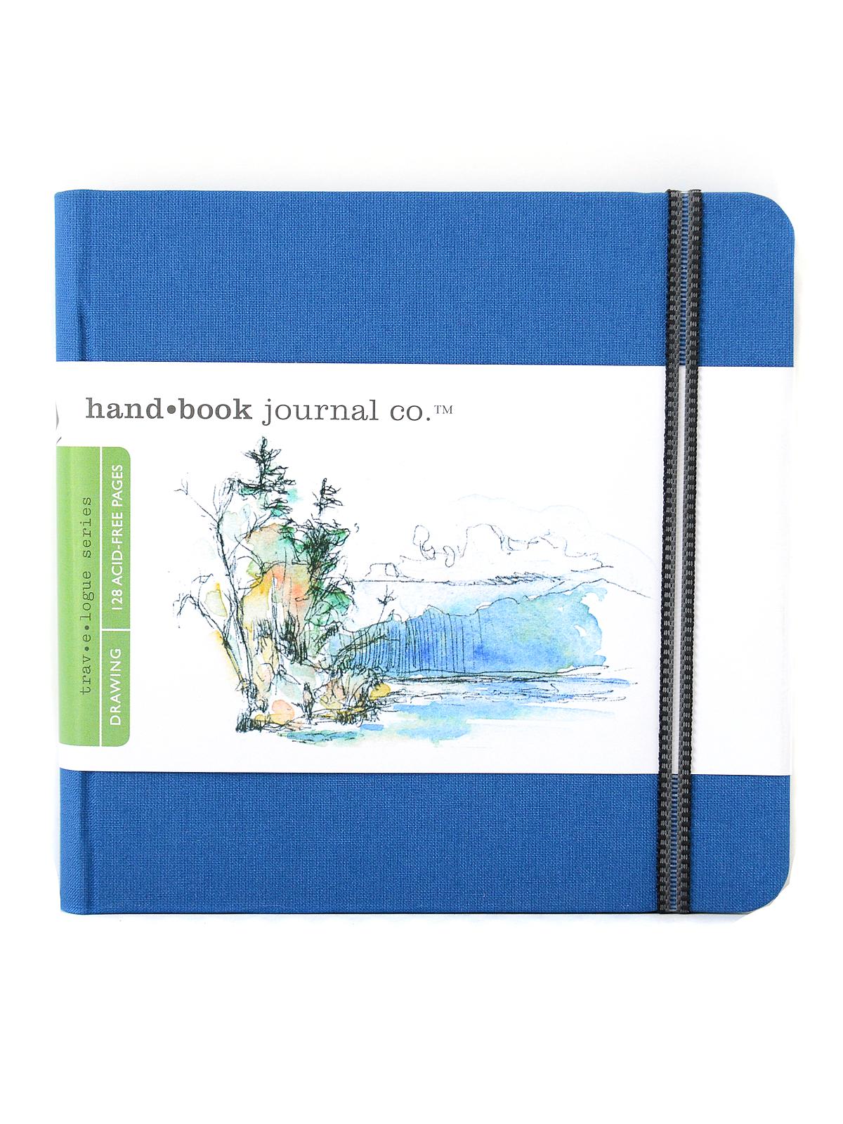Travelogue Drawing Journals 5 1 2 in. x 5 1 2 in. square ultramarine blue