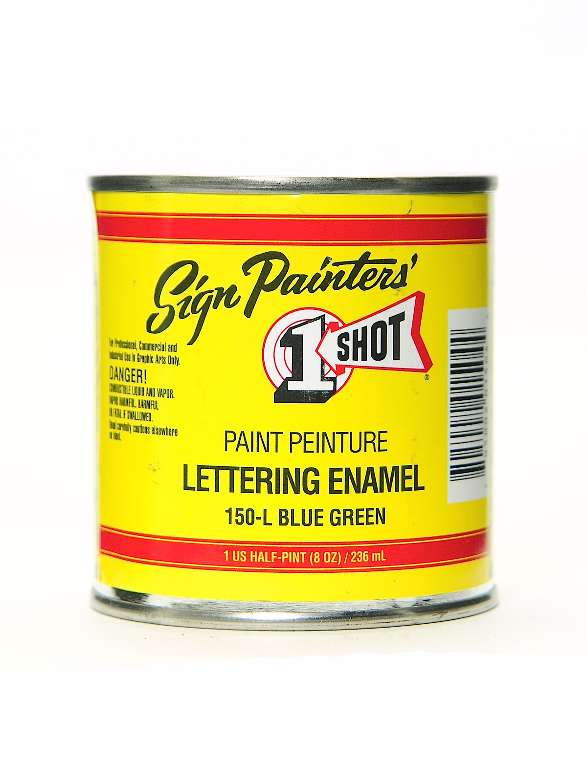 Lettering Enamel blue green half pint 150L