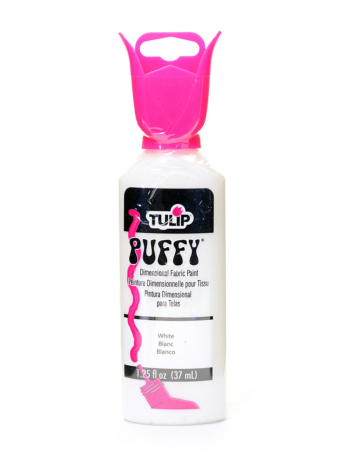 Puffy Dimensional Fabric Paint white 1 1 4 oz.