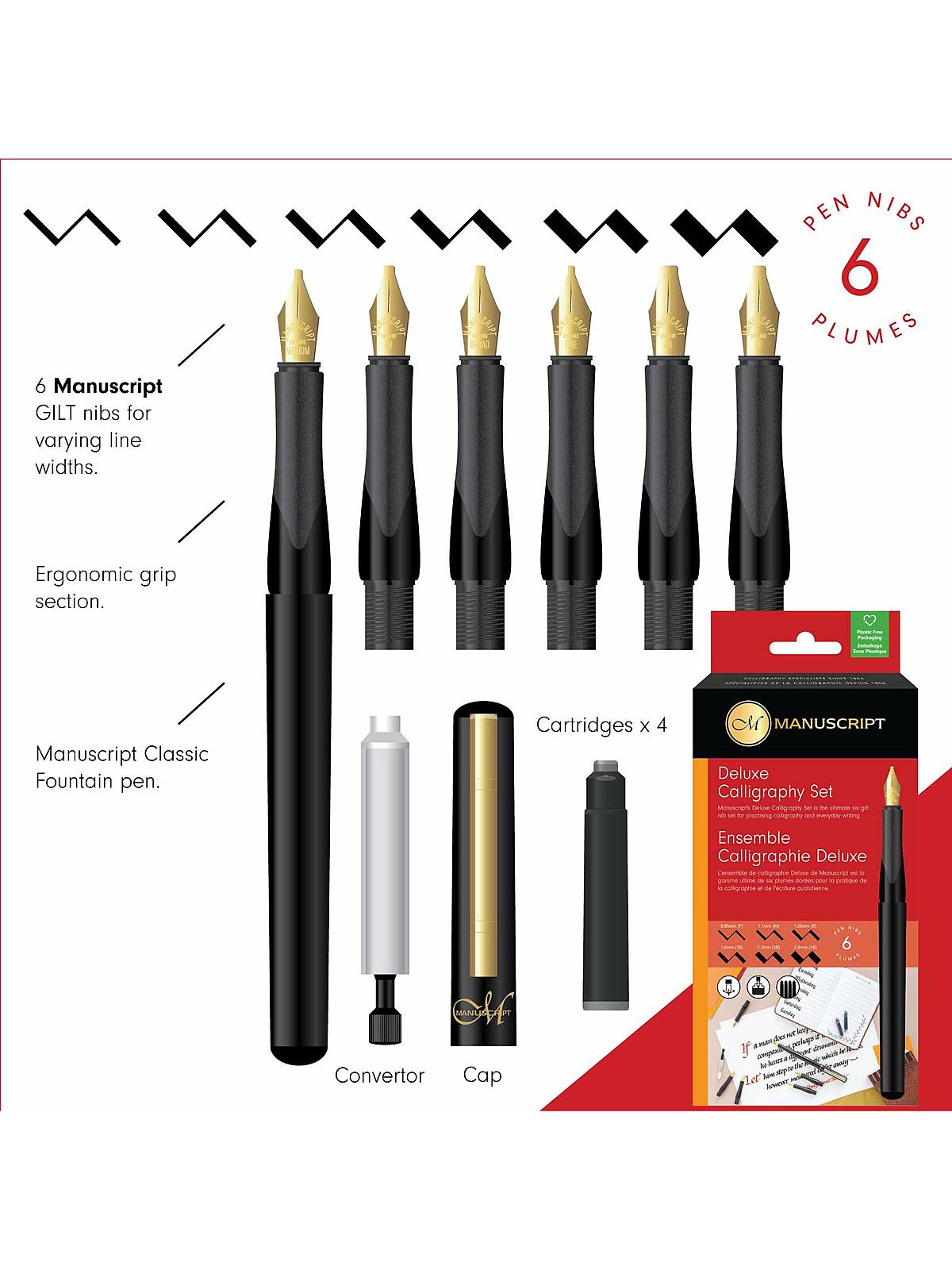 Calligrapher's Deluxe Set 6 nib deluxe set