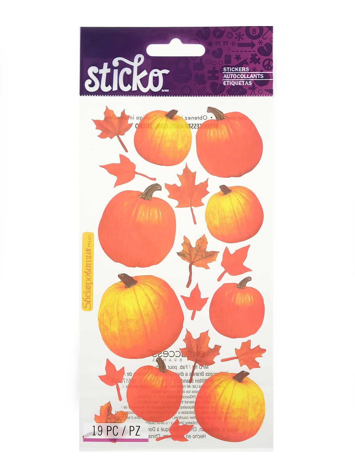 Classic Stickers Autumn pumpkins 10 pieces