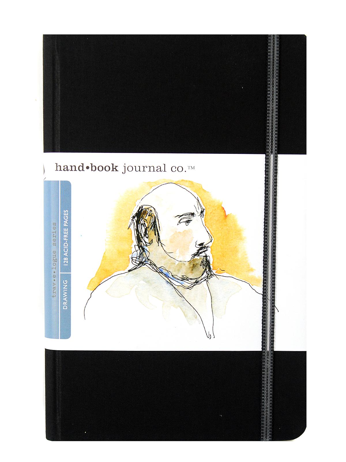 Travelogue Drawing Journals 5 1 2 In. X 8 1 4 In. Portrait Ivory Black