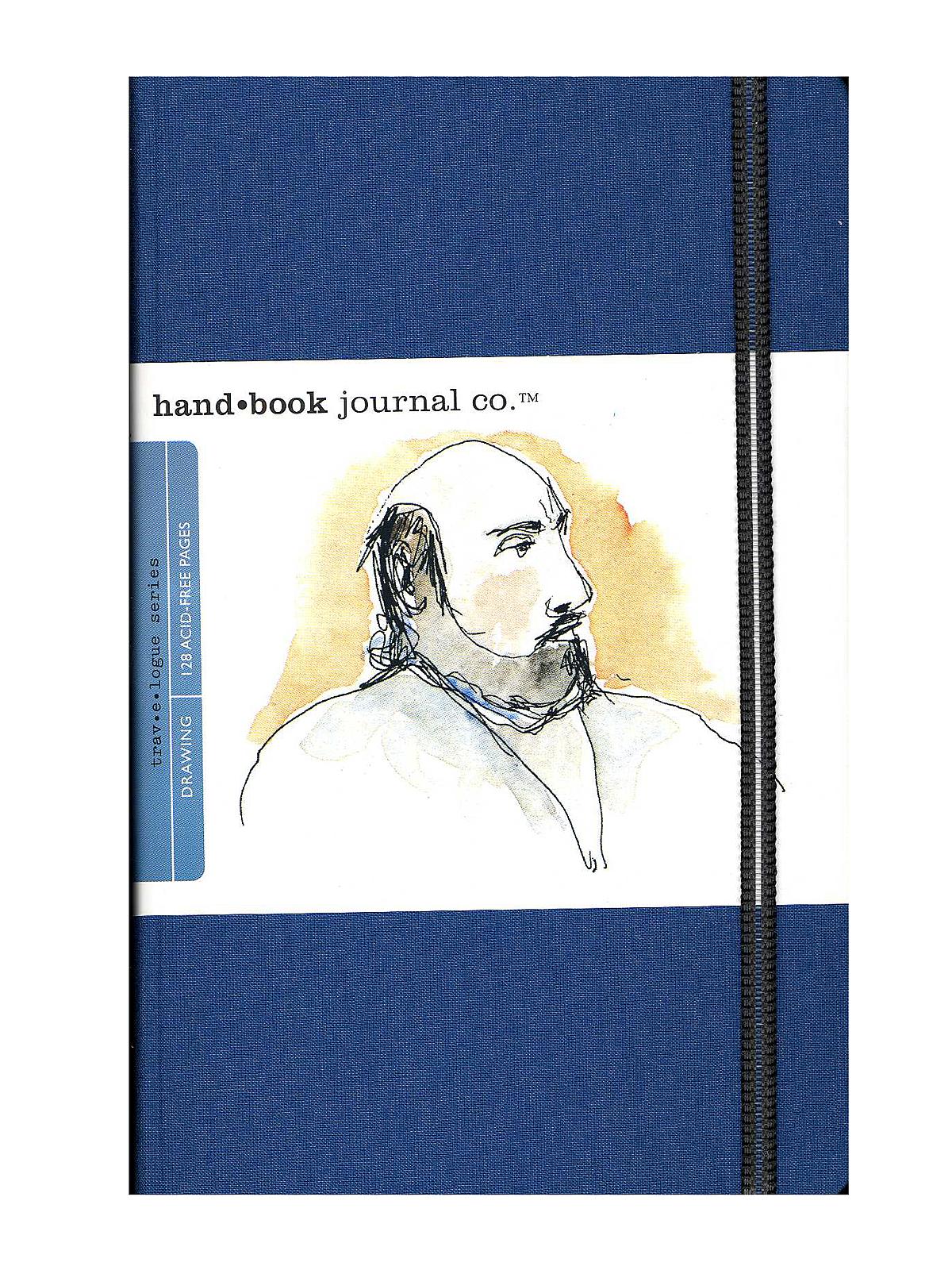 Travelogue Drawing Journals 5 1 2 In. X 8 1 4 In. Portrait Ultramarine Blue